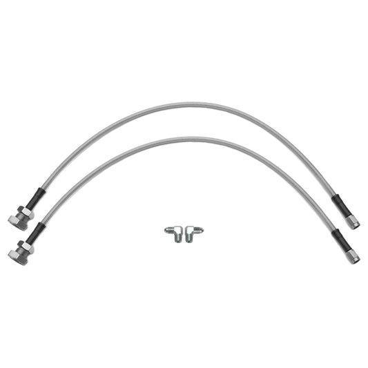 Wilwood flexline kit 24IN 3/8-24 to 90 deg with 5/8-26 male thread bulkhead