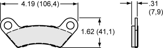 Wilwood pad 10008 SC10 .185 THK axle set