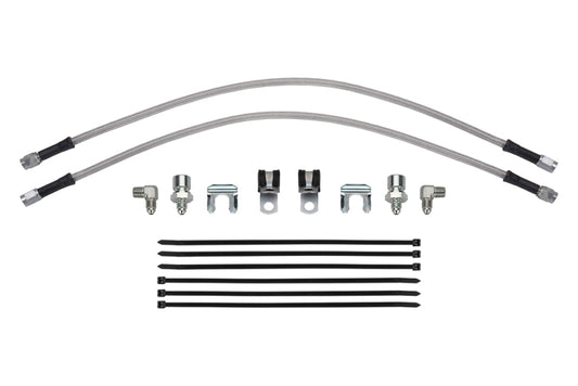 Wilwood flexline kit 22IN. M10X1.50 IF to 90 deg 1/8-27 NPT