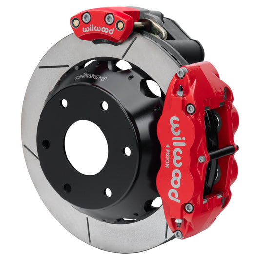 Wilwood kit rear EPB FNSL4R big ford new style 2.50 offset 12.88 rotor GT 6 lug red
