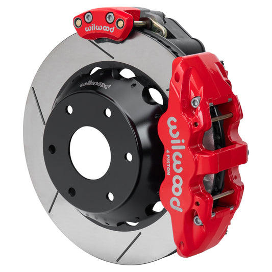 Wilwood kit rear EPB AERO4 big ford new style 2.50 offset 14.00 rotor GT 6 lug red