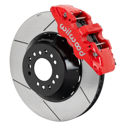 Wilwood kit front AERO6 wwe 2IN. drop alum pro spindle 15.00 rotor GT red