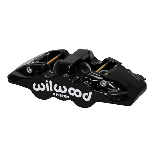 Wilwood caliper AERO6 1.75/1.62/1.62 1.25 rotor .80 THK pad R/H black