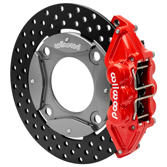 Wilwood kit rear UTV polaris rzr xp turbo 2016-21 11.25 rotor drilled red