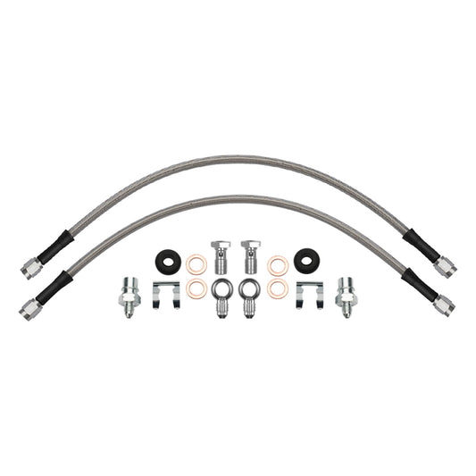 Wilwood flexline kit 16IN. -3 male to M10-1.0 BF M10-1.0 banjo -3M to M10-1.0 straight