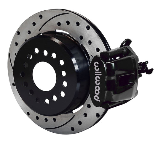 Wilwood Combination Parking Brake Rear Kit 12.19in Dia 0.81in Rotor Thickness - Black Drilled