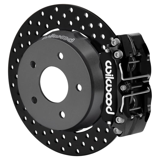 Wilwood 22-24 Polaris RZR Turbo/ Pro R 5-Lug Rear Big Brake Kit - Drilled Rotors Black Powder Coat