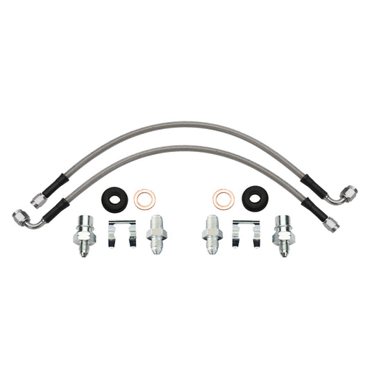 Wilwood flexline kit 16IN. 90 deg -3 male to M10-1.0 BF M10-1.0 banjo