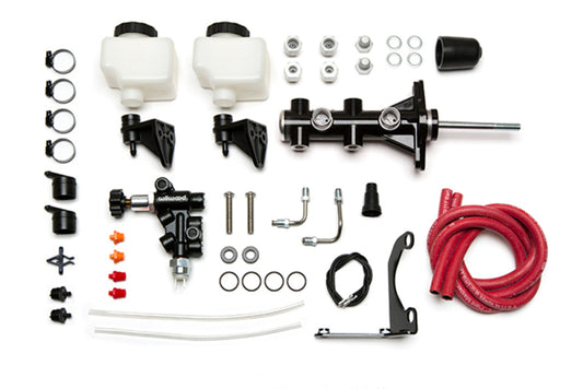 Wilwood Tandem Master Cylinder - 1in Bore w/ Pushrod - Black