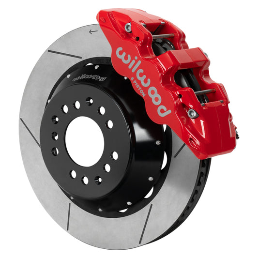 Wilwood kit front AERO6 wwe 2IN. drop alum pro spindle 14.00 rotor GT red