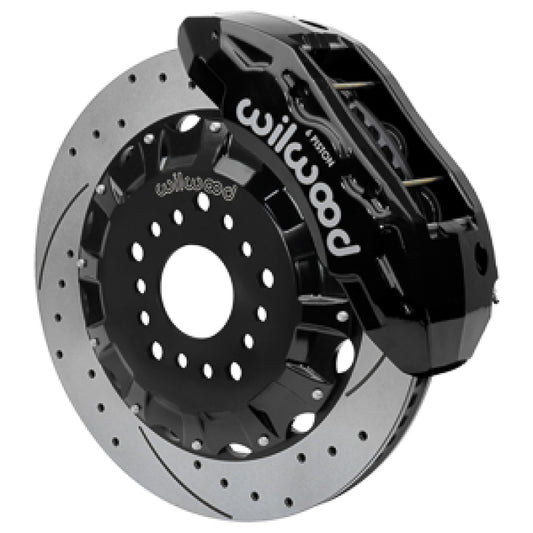 Wilwood 63-70 Chevy C10 TX6R Front Kit w/ 16in SRP Rotors & Lines - Black