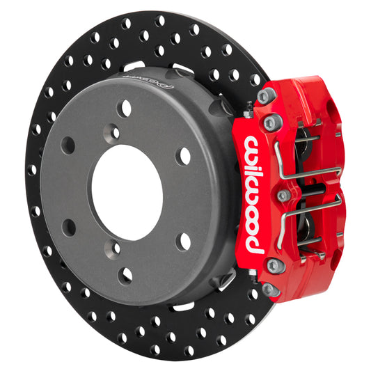 Wilwood 2024 Can Am Maverick Rear Brake Kit 11.60in Drilled - Red